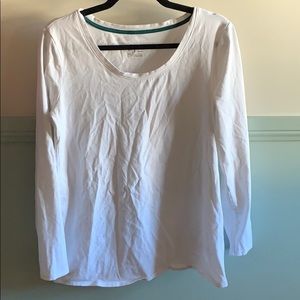 White Long sleeve Maternity T-Shirt
